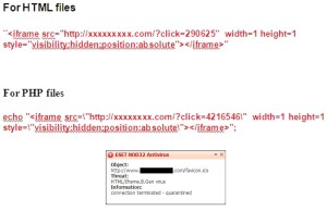 3. HTML/Iframe.B.Gen vírus