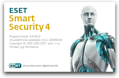 ESET Smart Security kezdőképernyő